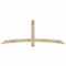 Ekena Millwork Bellingham Rough Sawn Timber Gable Bracket, Douglas Fir, 84"W x 31"H x 4"D x 4"F, 9/12 Pitch GBW084X31X0404BEL00RDF - alternate 1